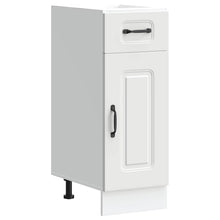 Keuken onderkast Kalmar bewerkt hout wit