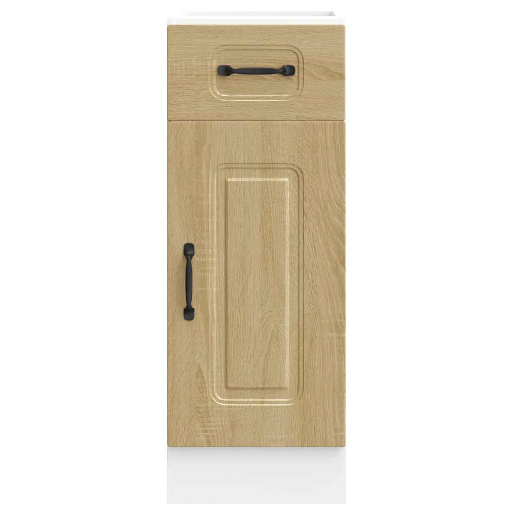 Keuken onderkast Kalmar bewerkt hout sonoma eikenkleurig