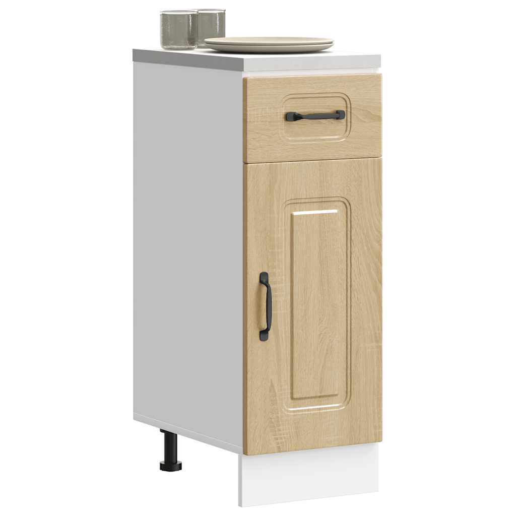 Keuken onderkast Kalmar bewerkt hout sonoma eikenkleurig