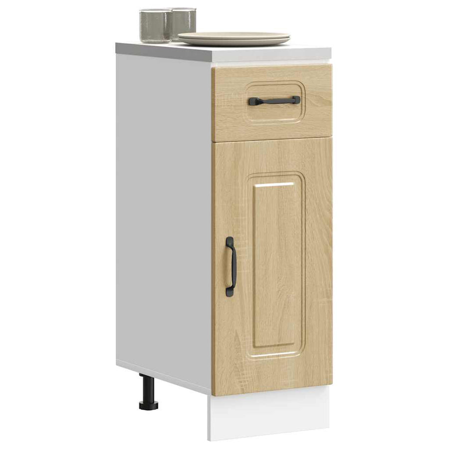 Keuken onderkast Kalmar bewerkt hout sonoma eikenkleurig