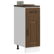 Onderkast bewerkt hout bruin eiken 30x46x81,5 cm