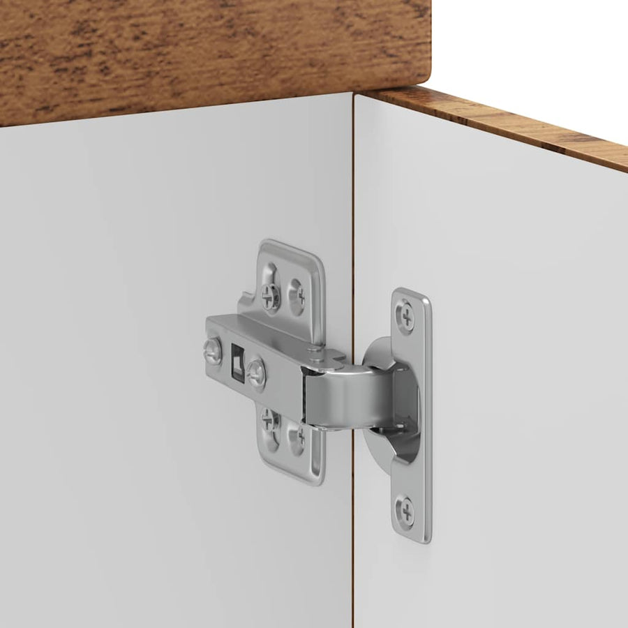 Keuken onderkast Kalmar bewerkt hout oud houtkleurig
