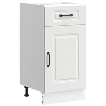 Keuken onderkast Kalmar bewerkt hout wit