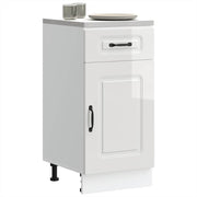 Keukenonderkast Kalmar 40x46x81.5 cm bewerkt hout hoogglans wit