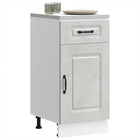 Base cabinet Kalmar treated wood concrete grey