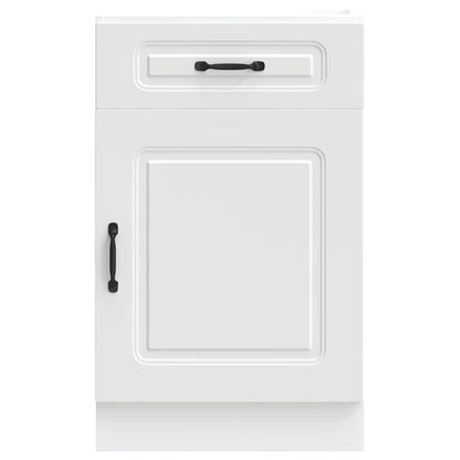 Keuken onderkast Kalmar bewerkt hout wit