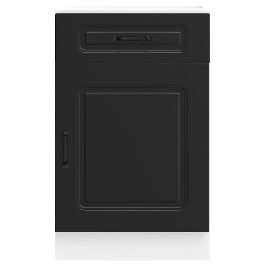 Keuken onderkast Kalmar bewerkt hout zwart