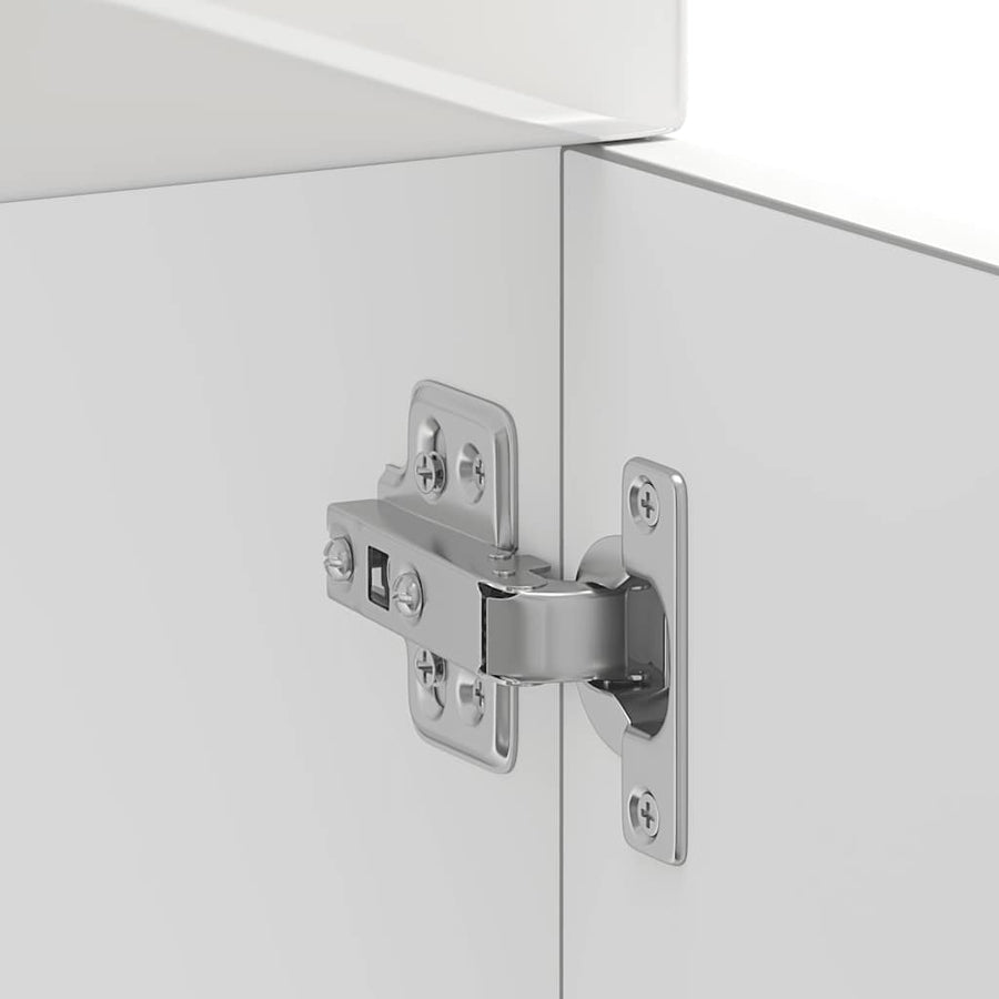 Keuken onderkast Kalmar bewerkt hout hoogglans wit