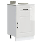 Keukenonderkast Kalmar 50x46x81,5 cm hoogglans wit