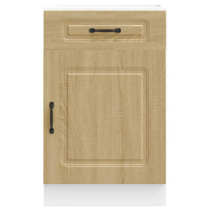 Keuken onderkast Kalmar bewerkt hout sonoma eikenkleurig