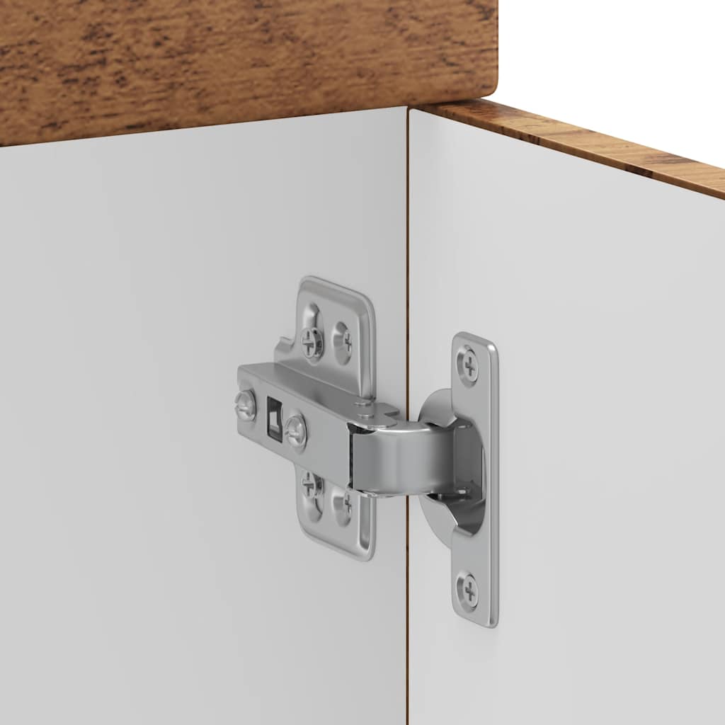 Keuken onderkast Kalmar bewerkt hout oud houtkleurig