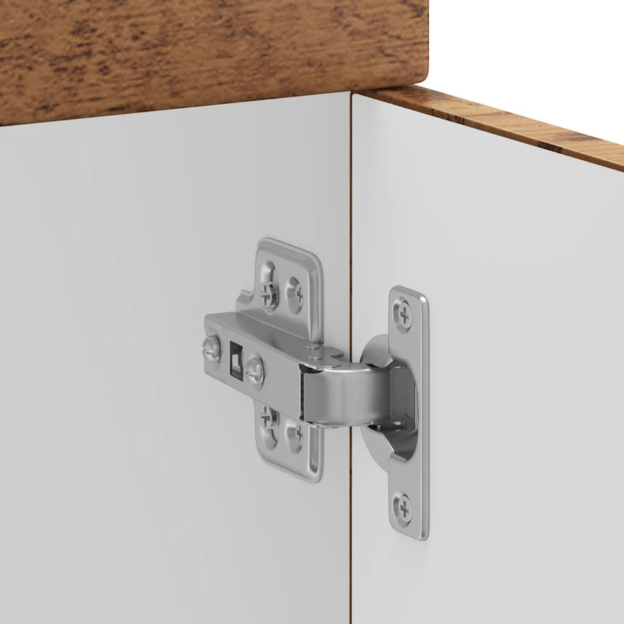 Keuken onderkast Kalmar bewerkt hout oud houtkleurig