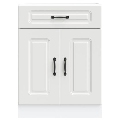 Keuken onderkast Kalmar bewerkt hout wit