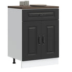 Kalmar base cabinet treated black wood
