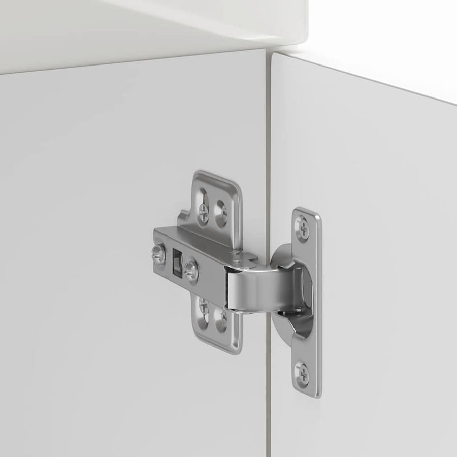 Keuken onderkast Kalmar bewerkt hout hoogglans wit