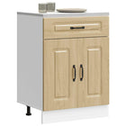 Base cabinet Kalmar treated wood Sonoma oak effect