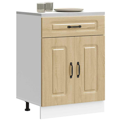 Keuken onderkast Kalmar bewerkt hout sonoma eikenkleurig