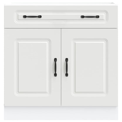 Keuken onderkast Kalmar bewerkt hout wit