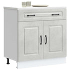 Base cabinet Kalmar treated wood concrete grey