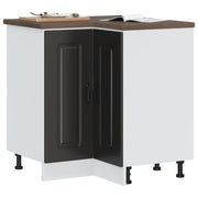 Hoekkeukenonderkast Kalmar 75,5x75,5x81,5 cm bewerkt hout zwart