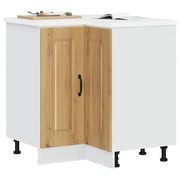 Hoekkeukenonderkast Kalmar 75x75x81.5 cm bewerkt hout eikenkleur