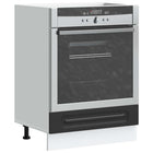 Ovenkast Kalmar 60x46x81,5 cm bewerkt hout zwart