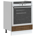 Ovenkast Kalmar 60x46x81,5 cm bewerkt hout bruin