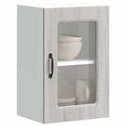 Keukenwandkast 40x31x60 cm bewerkt hout grijs sonoma eiken