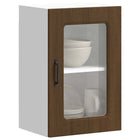 Keukenwandkast 40x31x60 cm bewerkt hout bruin