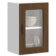 Keukenwandkast 40x31x60 cm bewerkt hout bruin
