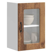 Keukenbovenkast Kalmar bewerkt hout 40x31x60 cm oud houtkleurig