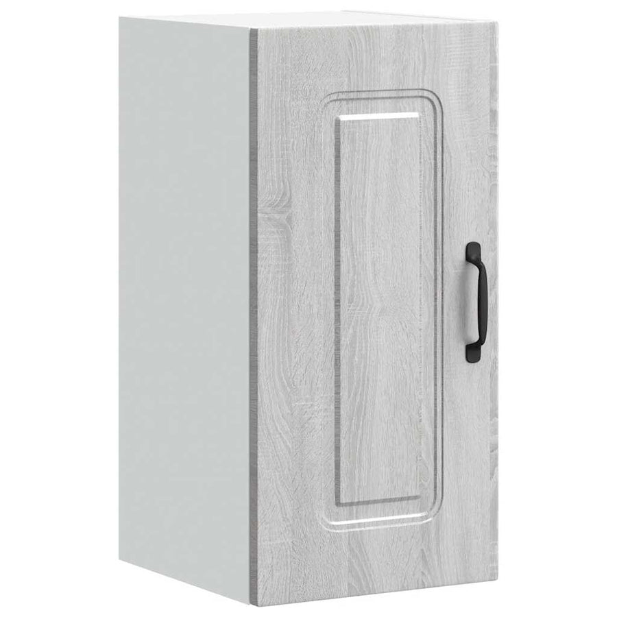 Keukenwandkast Kalmar bewerkt hout grijs sonoma eiken