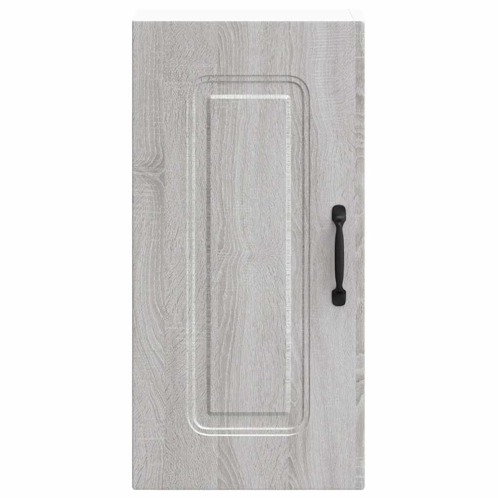 Keukenwandkast Kalmar bewerkt hout grijs sonoma eiken