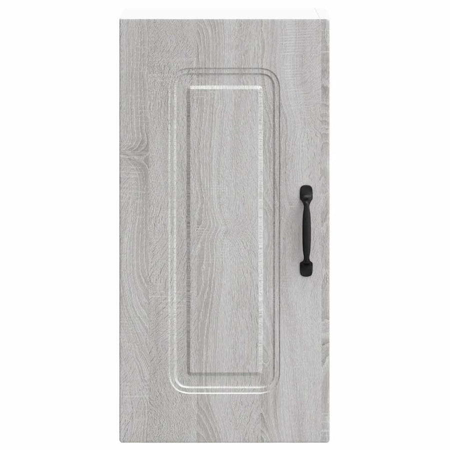 Keukenwandkast Kalmar bewerkt hout grijs sonoma eiken