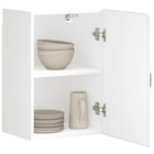 Kitchen wall cabinet Kalmar treated wood high gloss white