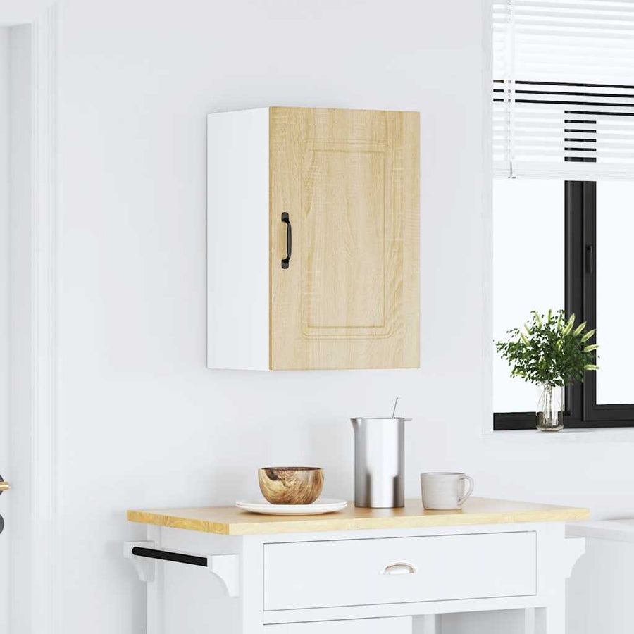 Keukenwandkast Kalmar bewerkt hout sonoma eikenkleurig