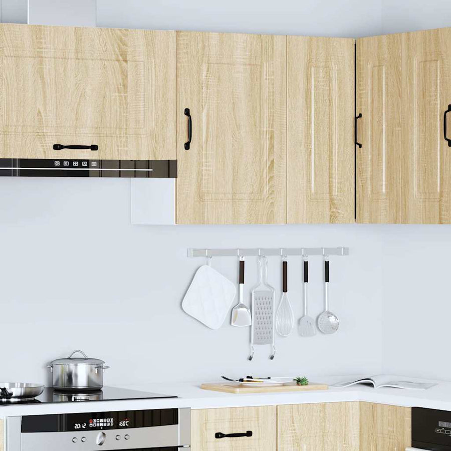 Keukenwandkast Kalmar bewerkt hout sonoma eikenkleurig