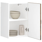 Keukenbovenkast Kalmar 40x31x60 cm bewerkt hout gerookt eiken