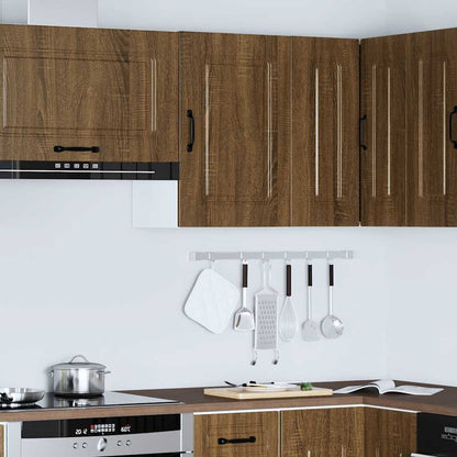 Keukenwandkast Kalmar bewerkt hout bruin eikenkleur