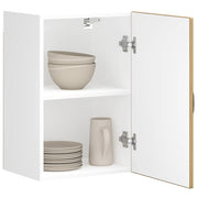 Keukenwandkast 40x31x60 cm bewerkt hout eiken