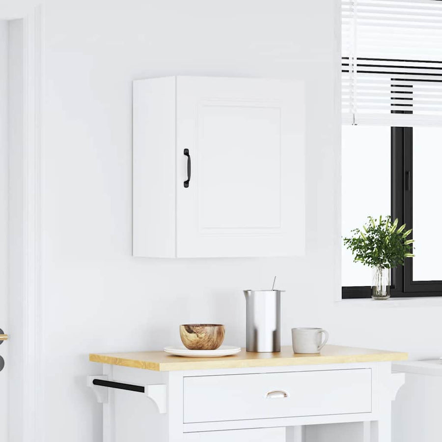 Keukenwandkast Kalmar bewerkt hout wit