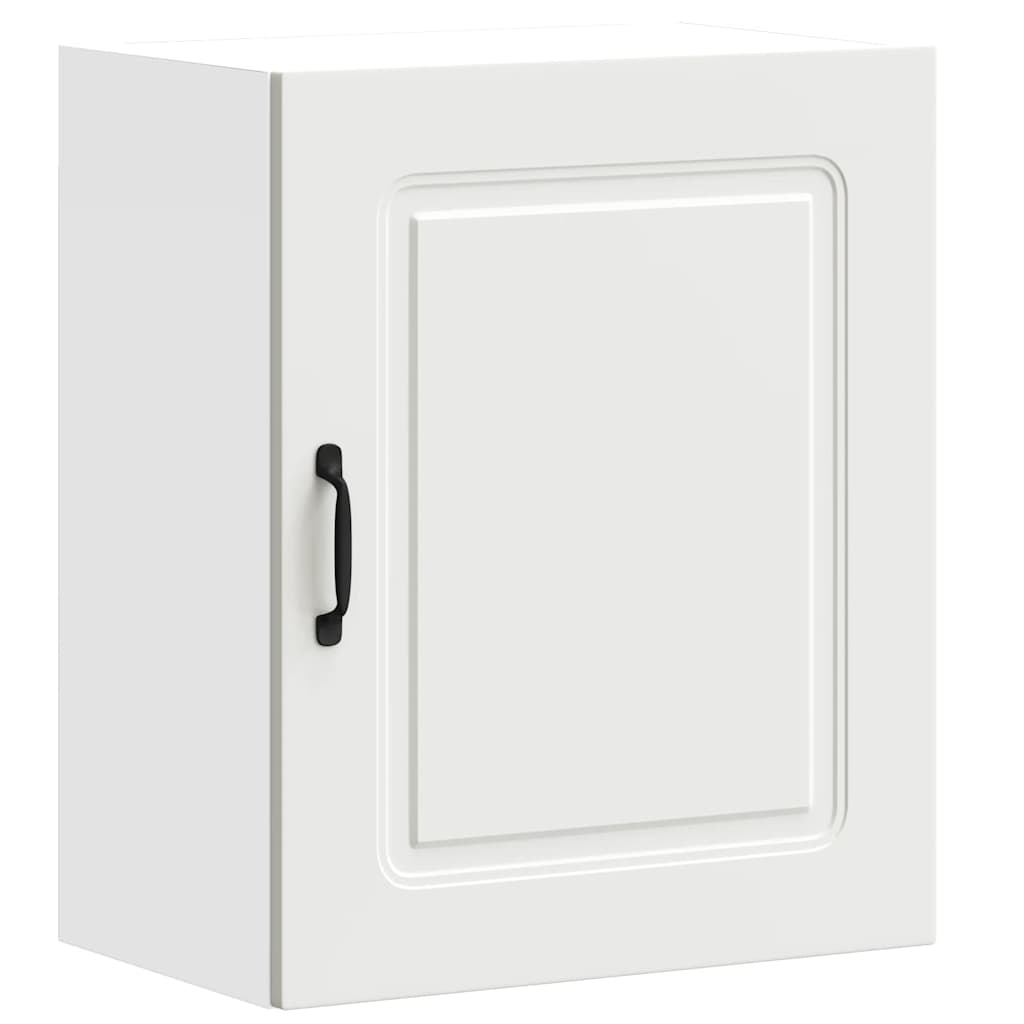 Keukenwandkasten 2 st Kalmar bewerkt hout wit