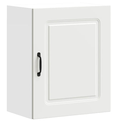 Keukenwandkasten 2 st Kalmar bewerkt hout wit