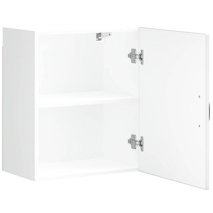 Keukenwandkasten 2 st Kalmar bewerkt hout wit