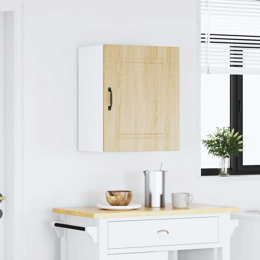Keukenwandkast Kalmar bewerkt hout sonoma eikenkleurig