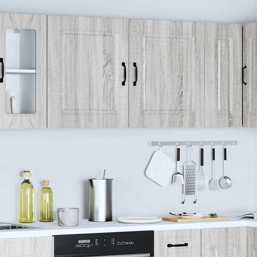Keukenwandkasten 2 st Kalmar grijs sonoma bewerkt hout