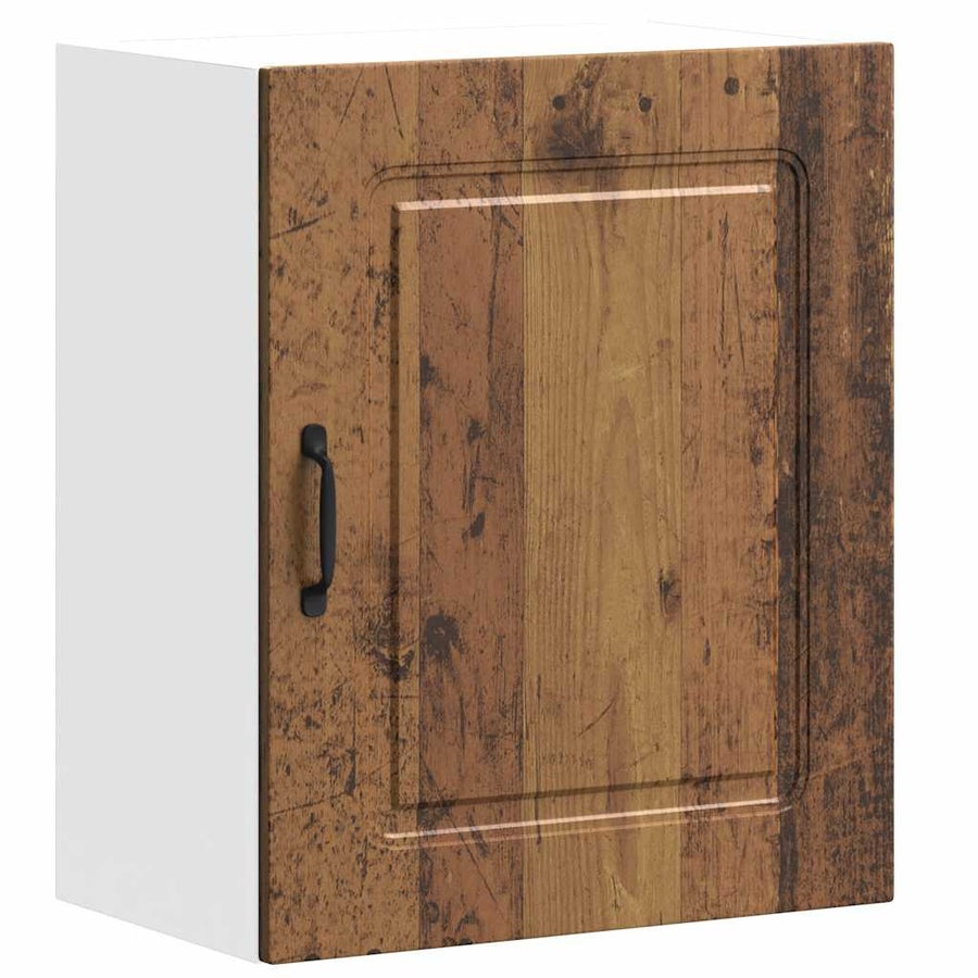 Keukenwandkast Kalmar oud houtkleurig bewerkt hout