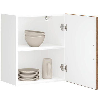 Keukenwandkasten 2 st Kalmar oud houtkleurig bewerkt hout