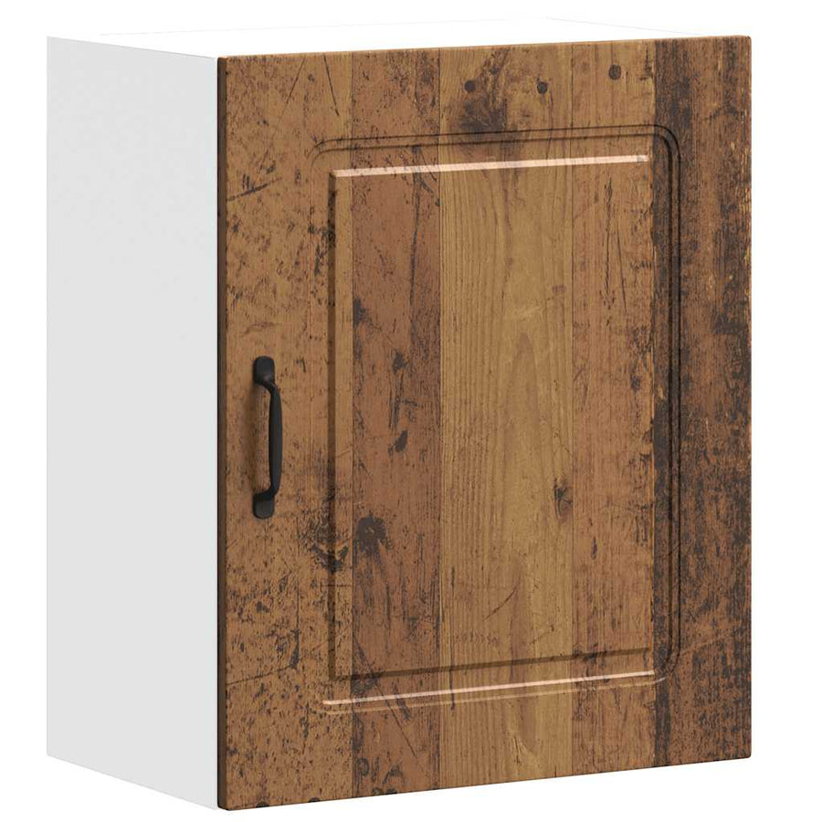 Keukenwandkasten 2 st Kalmar oud houtkleurig bewerkt hout