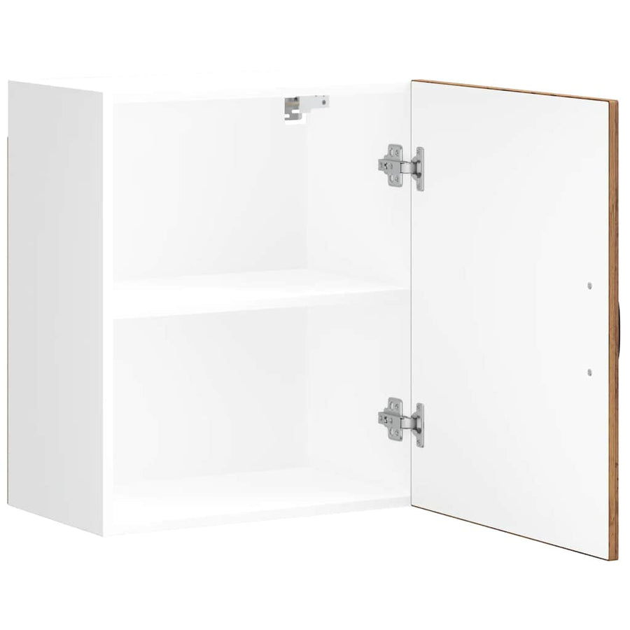 Keukenwandkasten 2 st Kalmar oud houtkleurig bewerkt hout